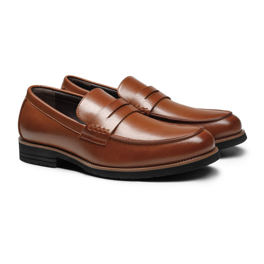 Mocassins Penny en cuir Brown