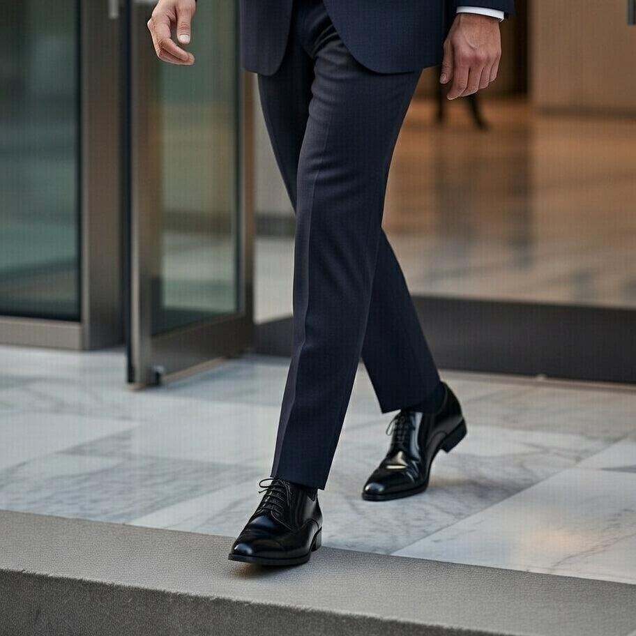 Chaussures Classiques Noir en Cuir Premium