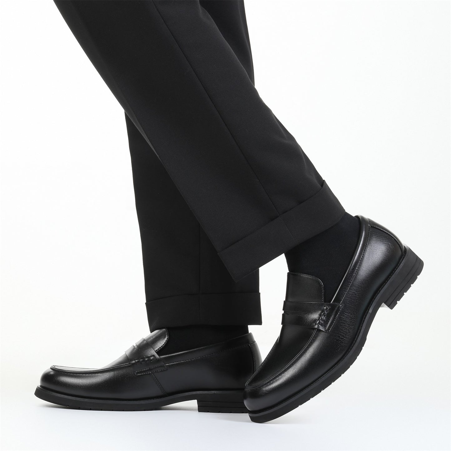 Mocassins Penny en cuir Black