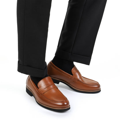 Mocassins Penny en cuir Brown