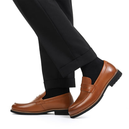 Mocassins Penny en cuir Brown