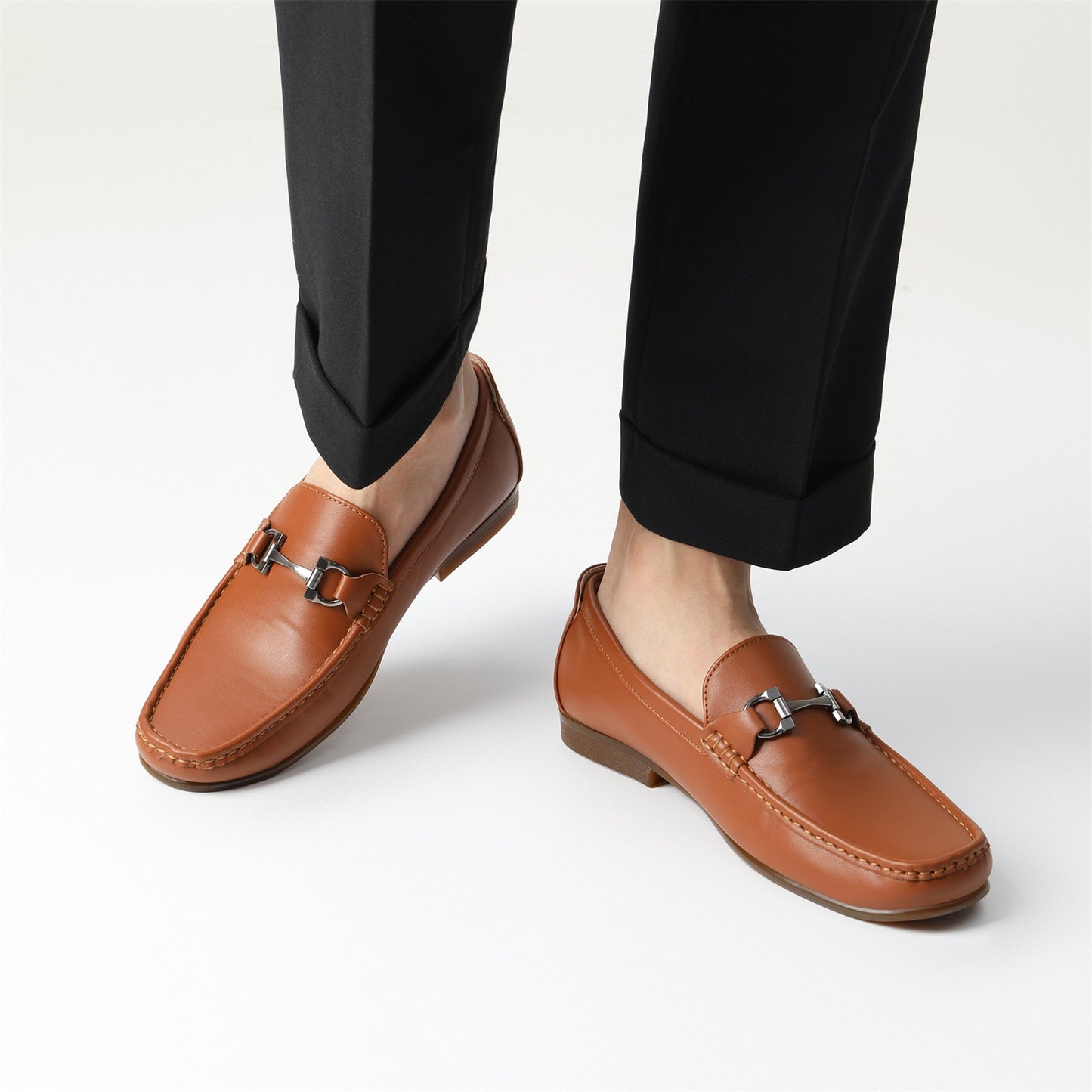 Mocassins classiques pour homme Brown