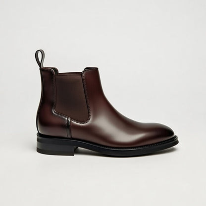 Boots Marron En Cuir Grainé
