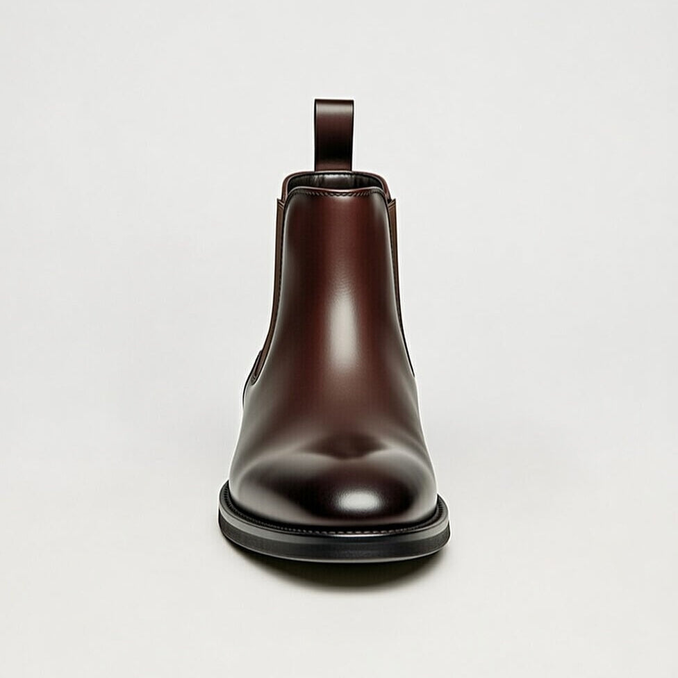 Boots Marron En Cuir Grainé