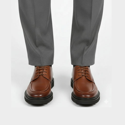 Chaussure Marron Classique en Cuir Confortable