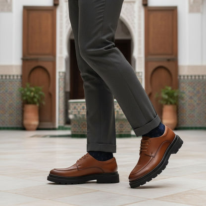 Chaussure Marron Classique en Cuir Confortable