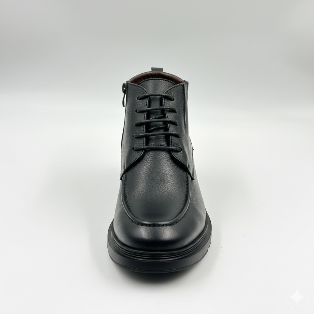 Derby Cuir Noir Luxe