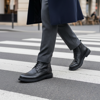 Derby Cuir Noir Luxe