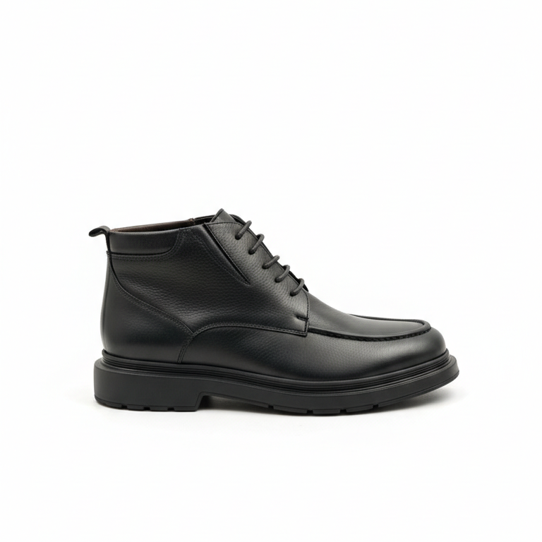 Derby Cuir Noir Luxe