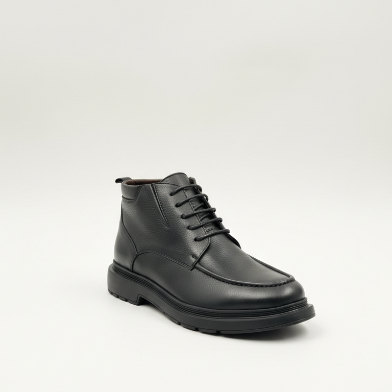 Derby Cuir Noir Luxe