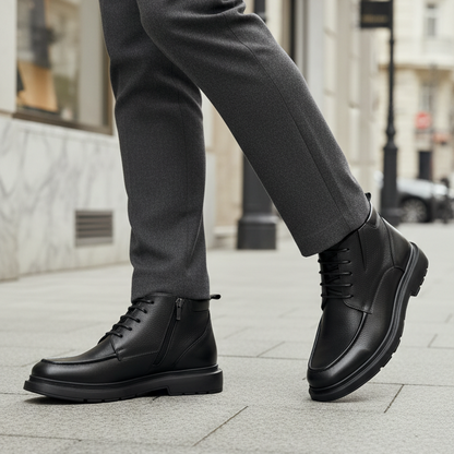 Derby Cuir Noir Luxe