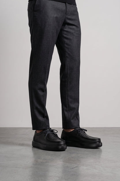 Derby Cuir Grainé Plateforme