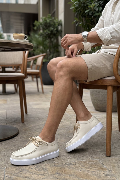 Derby Cuir Grainé Plateforme