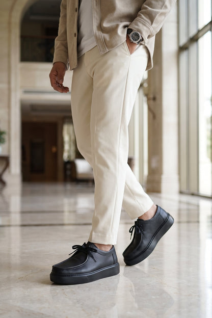 Derby Cuir Grainé Plateforme