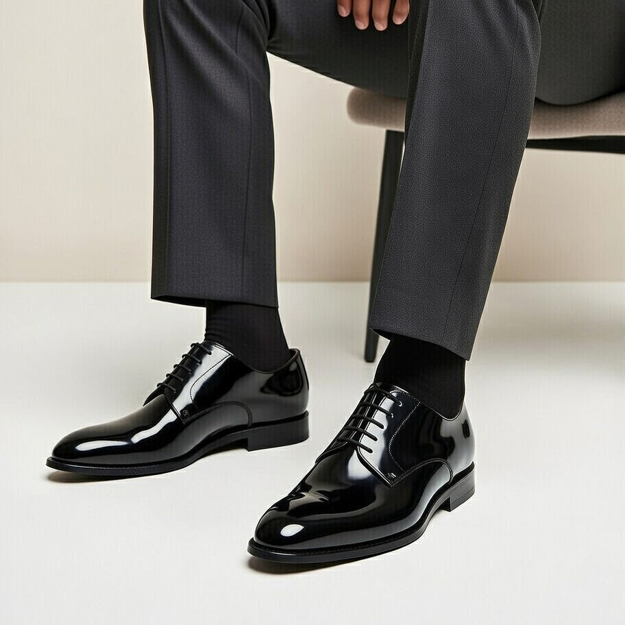 Chaussures Classiques Noir en Cuir Premium