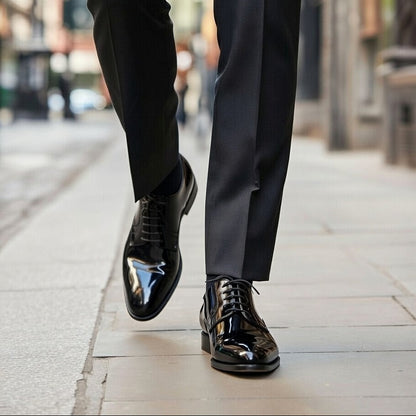 Chaussures Classiques Noir en Cuir Premium