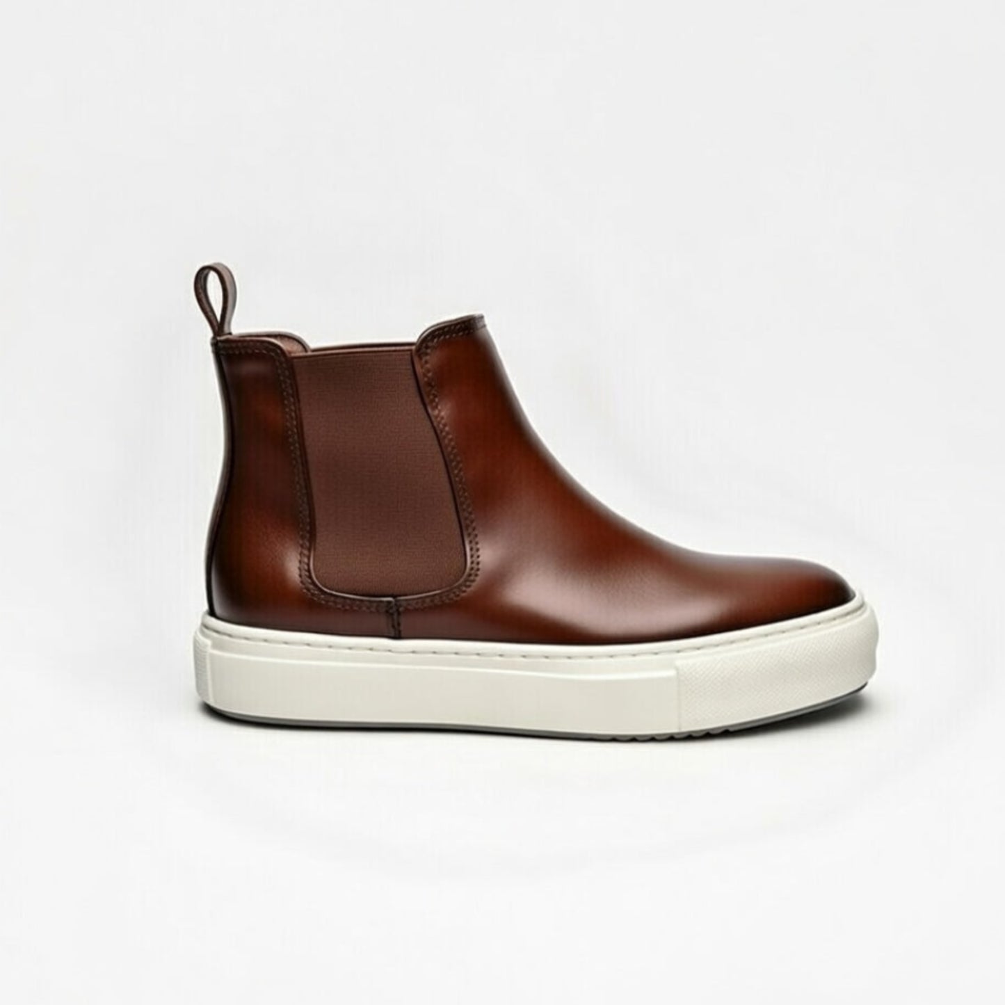Boots Marron Tré élégant En Cuir Grainé